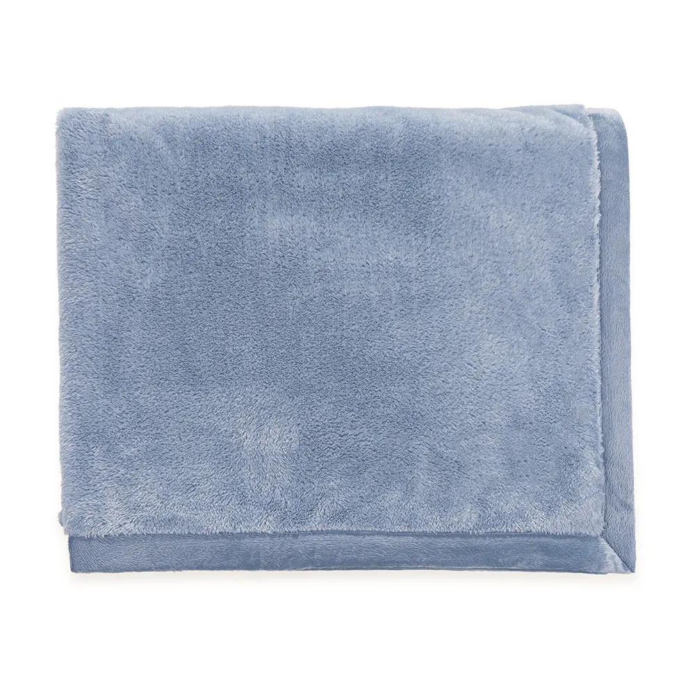 Cobertor Domani Blue Trussardi - 79083263014731 - Imagem 4