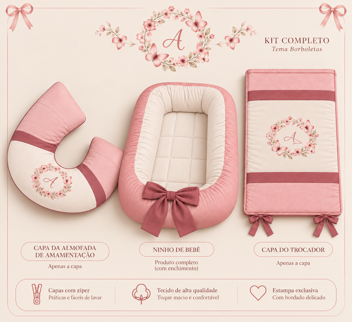 Kit berço personalizado peças