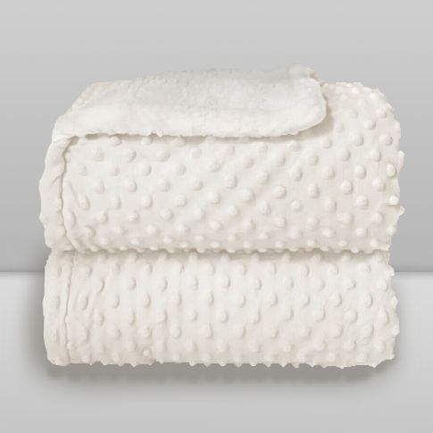 Cobertor 0,90X1,10 Sherpam Dots - 79083263018258 - Branco - Imagem 6