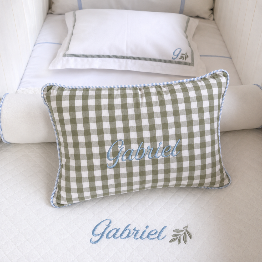 Almofada Decorativa Xadrez- Coleção Fiore Olivo - 79083263017329 - Imagem 1