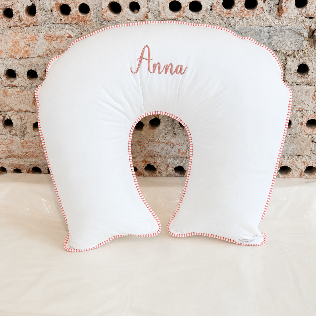Almofada de Amamentação em Sarja Off White - Coleção Fiore Essenza - 79083263017435 - Imagem 1