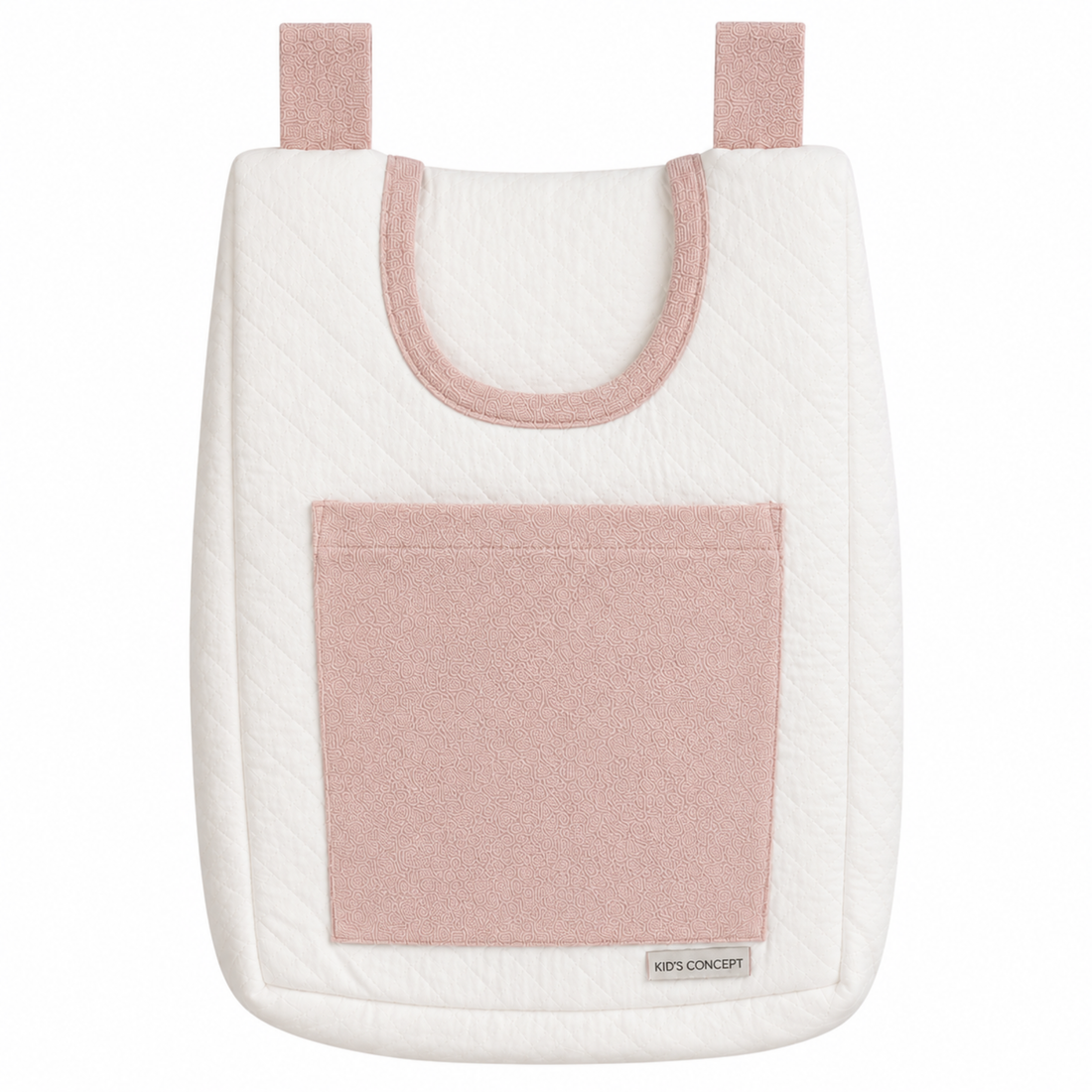 Porta Fraldas em Malha Matelasse - Coleção Basic Rosê Una