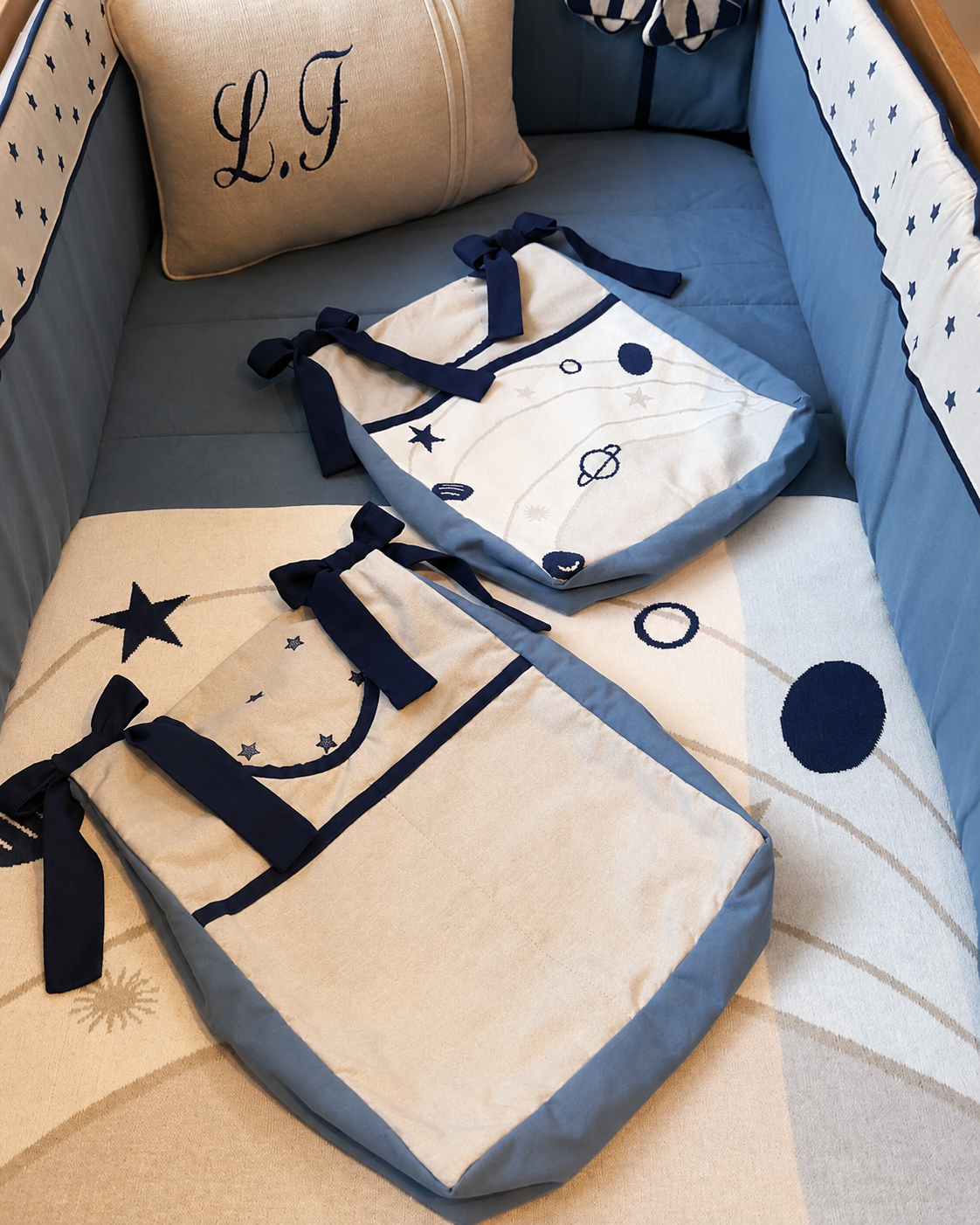 Porta Fraldas Bolso  - Coleção Pequeno Universo - Galáxia Opções:1- Bolso Universo