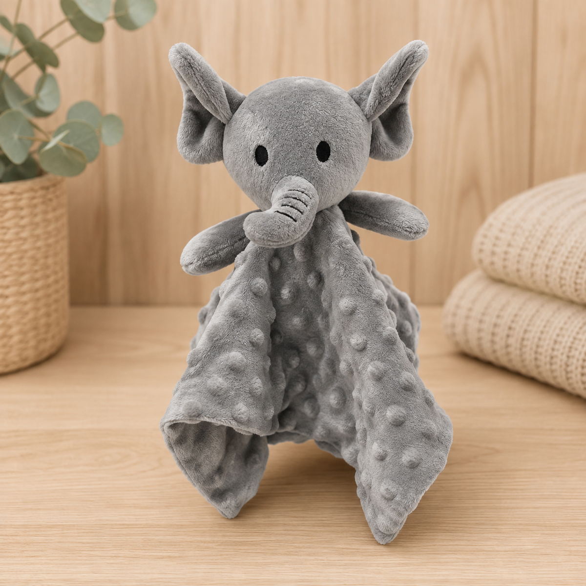 Naninha 0,30X0,30 Elefante Leo Cinza - 79083263018432 - Imagem 1
