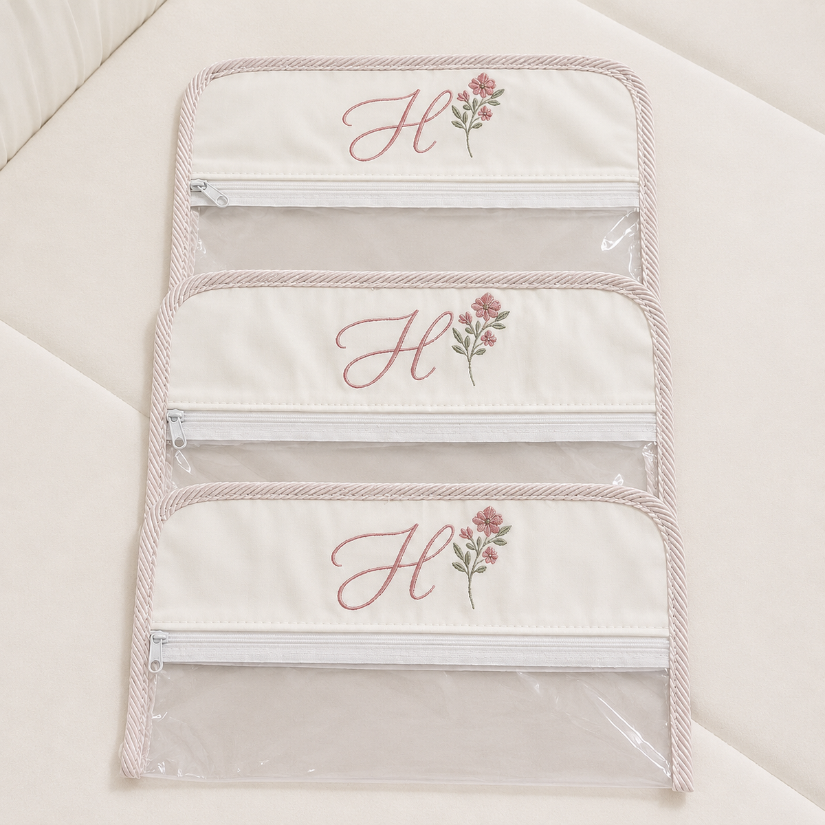 Kit 3 Saquinhos Maternidade - Coleção Fiore Fiorita - 79083263020770 - Imagem 1