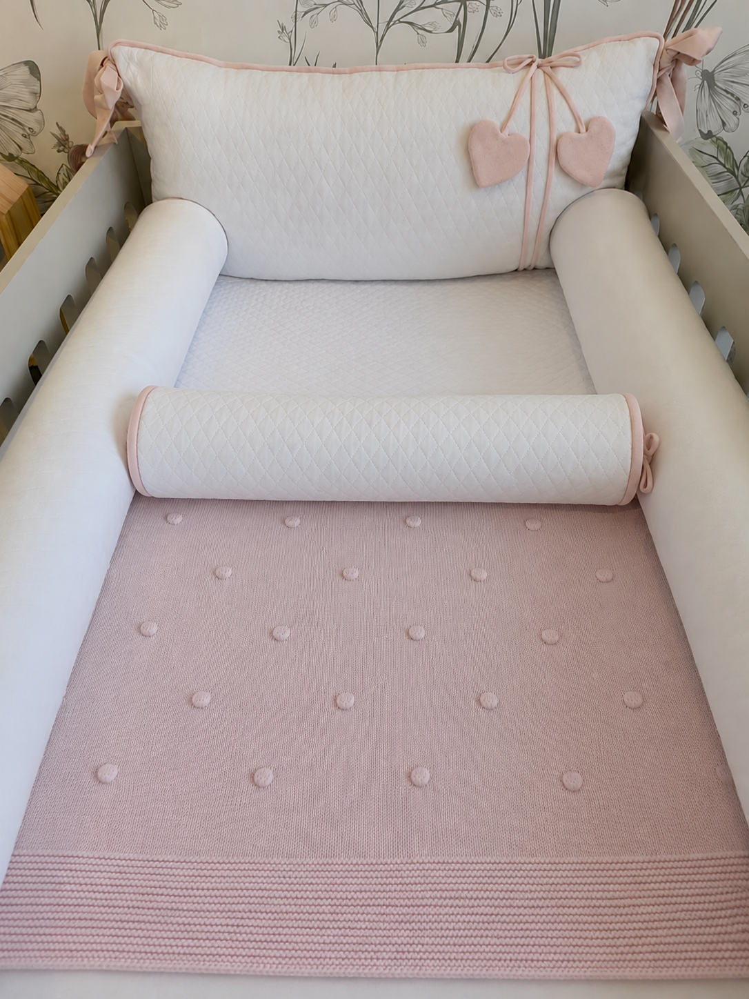 Manta Colo em trico Bublle - Rosa Bebê - 79083263020053 - Imagem 1