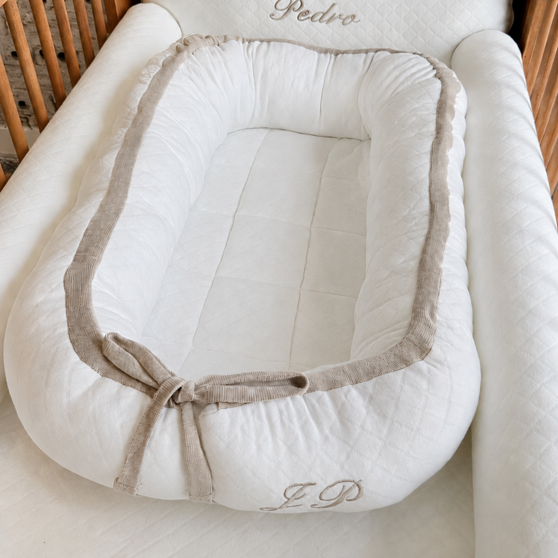 Ninho Redutor Malha Matelassada Off White - Coleção Basic Bege Nuvem - 79083263017855 - Imagem 1