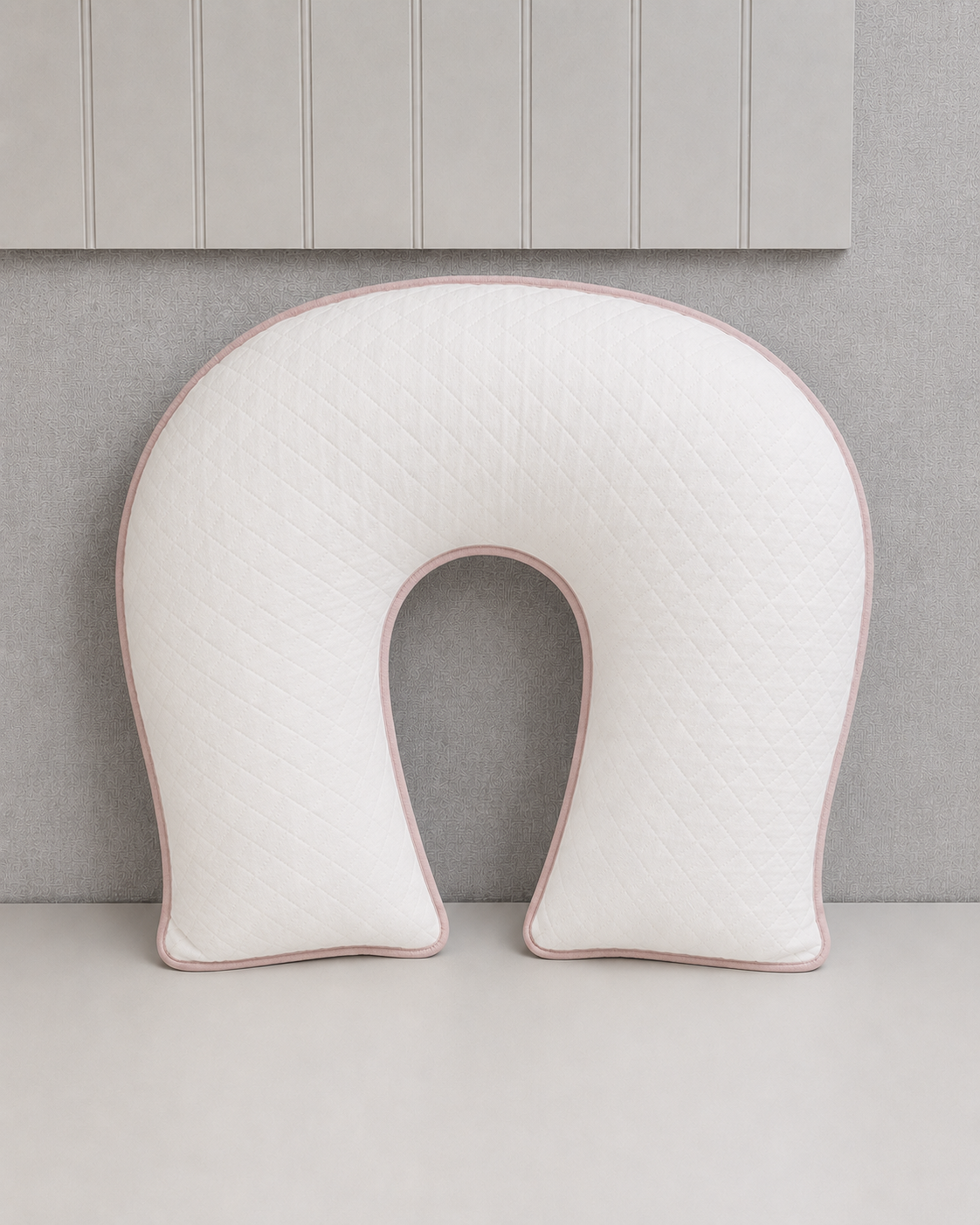 Almofada de Amamentação em Malha Matelassada - Coleção Basic Rosa - 79083263018135 - Imagem 1